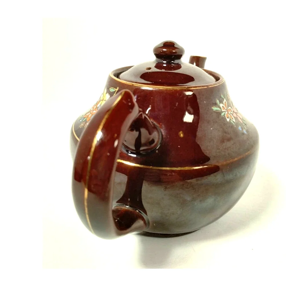 Vintage Teapot, Hand-Painted, Occupied Japan, 1945-1952, Bird Design - Picture 3 of 14